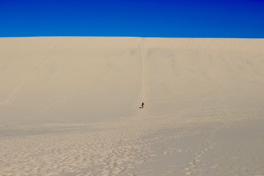 Les dunes de sable à Moreton Island